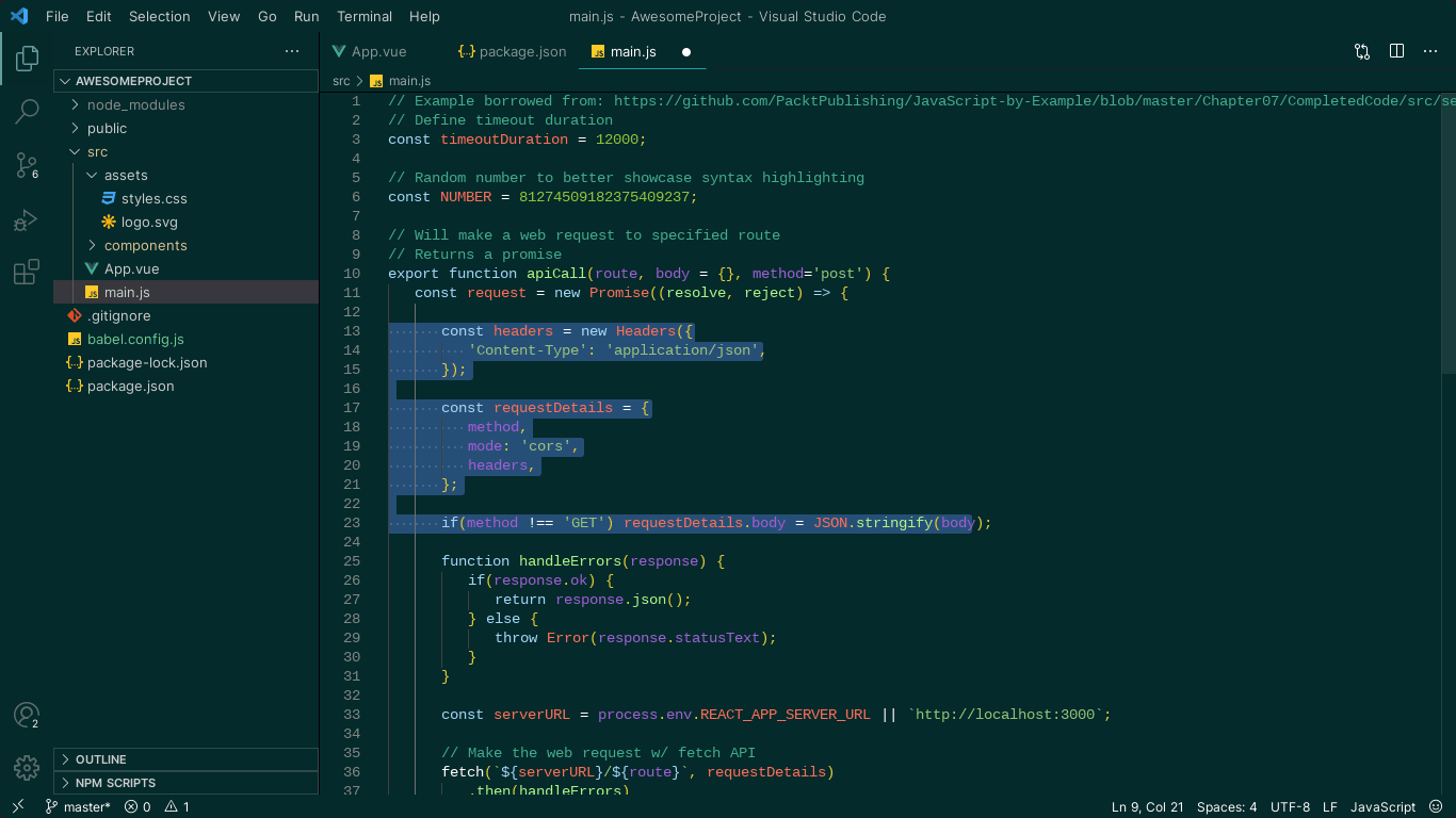 Project: VS Code Flat Theme